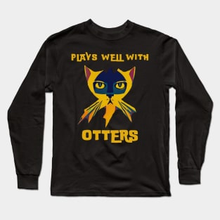 Plays Well With Otters Long Sleeve T-Shirt